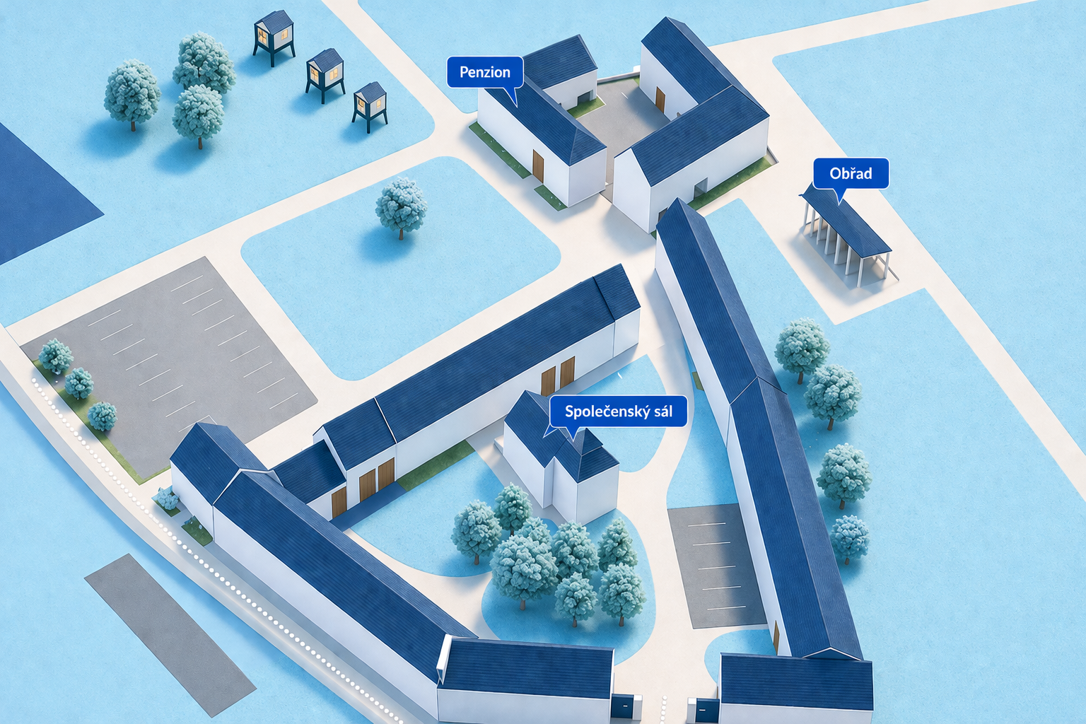 Mapa místa konání — Panský dvůr Telč